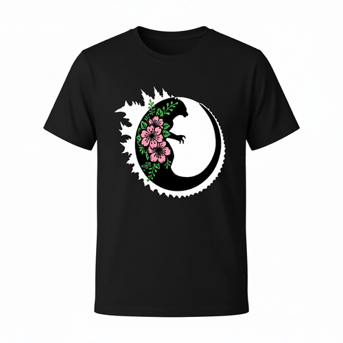Cherry Blossoms & Godzilla (multi-color)