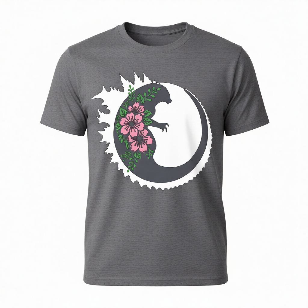 Cherry Blossoms & Godzilla (multi-color)