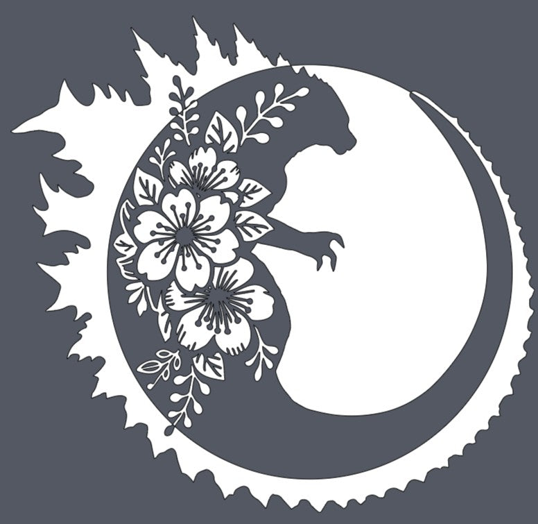 Cherry Blossoms & Godzilla