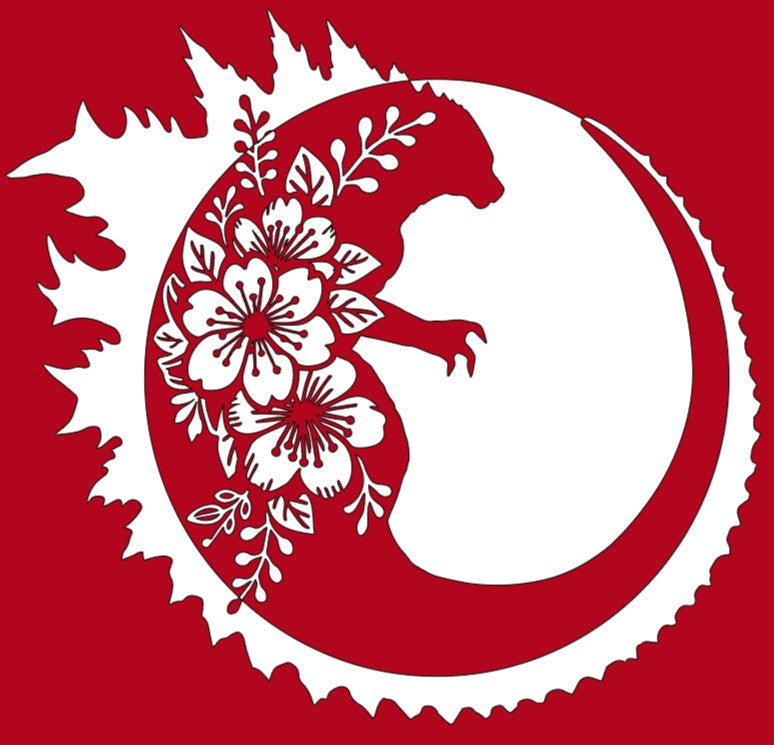 Cherry Blossoms & Godzilla