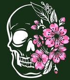 Skull & Checkered Cherry Blossoms
