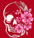Skull & Checkered Cherry Blossoms
