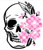 Skull & Checkered Cherry Blossoms