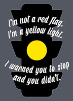 Yellow Light Warning Long-Sleeve T-Shirt