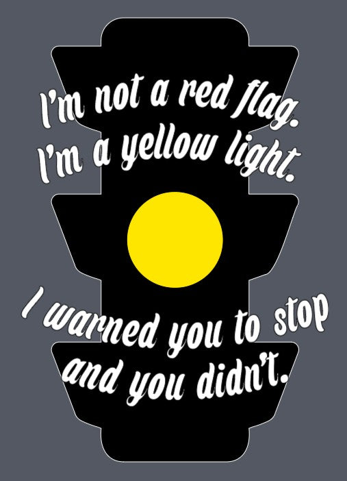 Yellow Light Warning Long-Sleeve T-Shirt