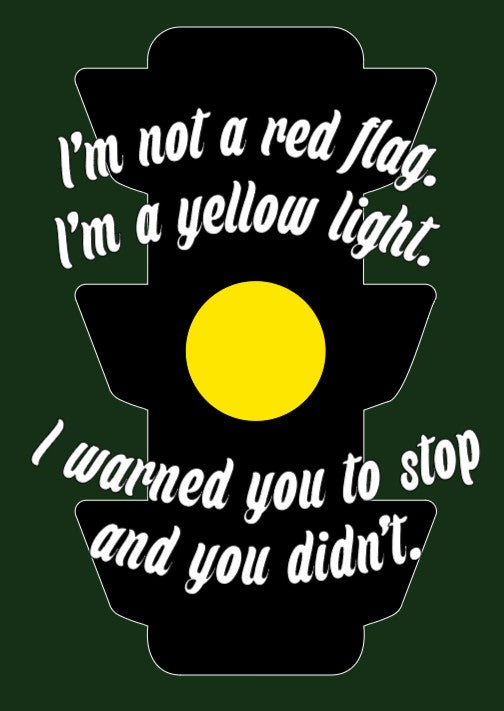 Yellow Light Warning Long-Sleeve T-Shirt